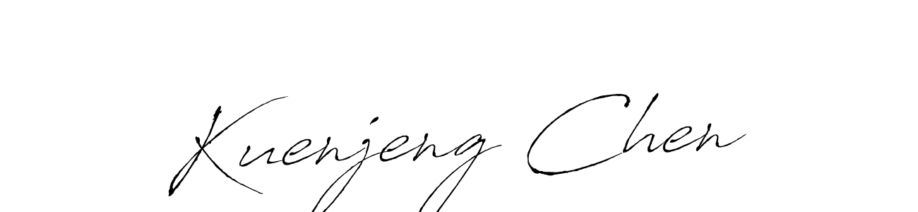 This is the best signature style for the Kuenjeng Chen name. Also you like these signature font (Antro_Vectra). Mix name signature. Kuenjeng Chen signature style 6 images and pictures png
