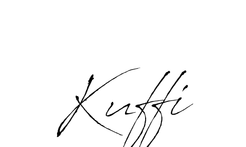 Design your own signature with our free online signature maker. With this signature software, you can create a handwritten (Antro_Vectra) signature for name Kuffi. Kuffi signature style 6 images and pictures png