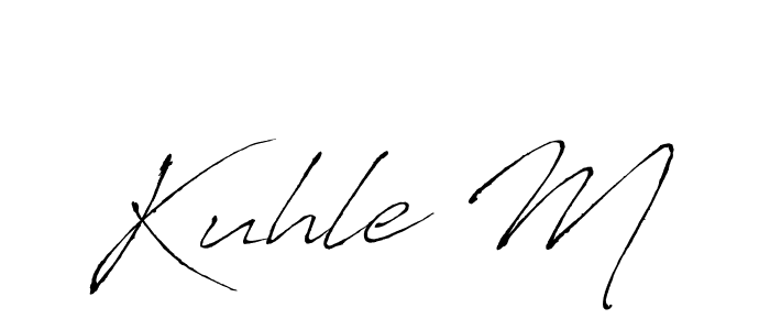 Make a beautiful signature design for name Kuhle M. With this signature (Antro_Vectra) style, you can create a handwritten signature for free. Kuhle M signature style 6 images and pictures png