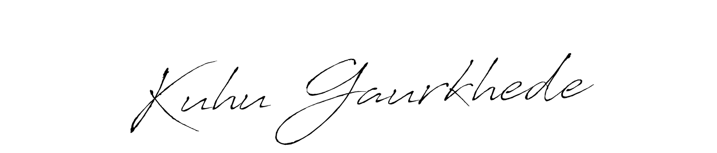 How to make Kuhu Gaurkhede signature? Antro_Vectra is a professional autograph style. Create handwritten signature for Kuhu Gaurkhede name. Kuhu Gaurkhede signature style 6 images and pictures png