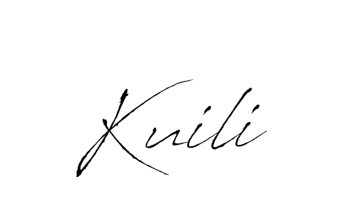 Design your own signature with our free online signature maker. With this signature software, you can create a handwritten (Antro_Vectra) signature for name Kuili. Kuili signature style 6 images and pictures png