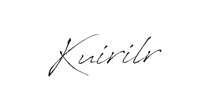 Antro_Vectra is a professional signature style that is perfect for those who want to add a touch of class to their signature. It is also a great choice for those who want to make their signature more unique. Get Kuirilr name to fancy signature for free. Kuirilr signature style 6 images and pictures png