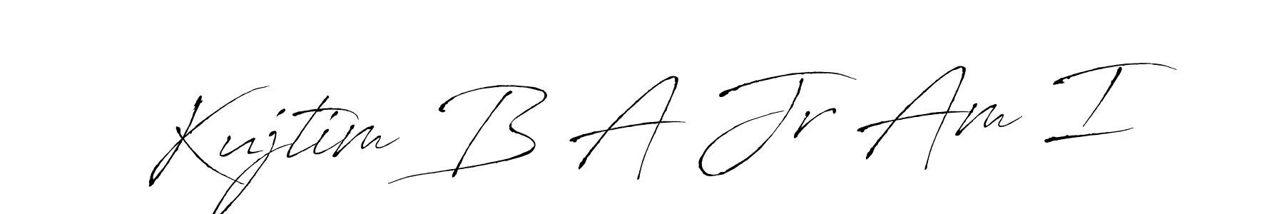if you are searching for the best signature style for your name Kujtim B A Jr Am I. so please give up your signature search. here we have designed multiple signature styles  using Antro_Vectra. Kujtim B A Jr Am I signature style 6 images and pictures png