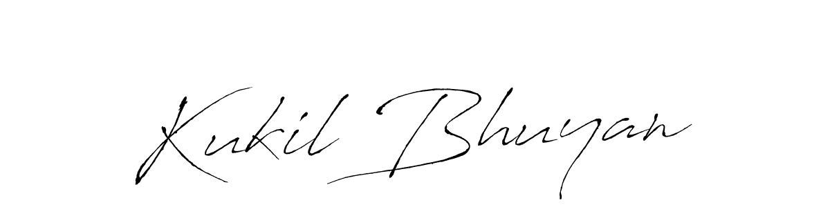 Make a beautiful signature design for name Kukil Bhuyan. With this signature (Antro_Vectra) style, you can create a handwritten signature for free. Kukil Bhuyan signature style 6 images and pictures png