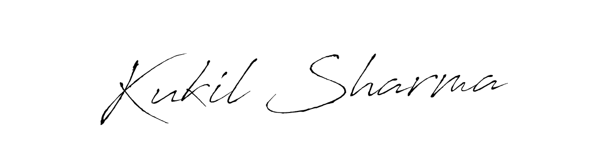 You should practise on your own different ways (Antro_Vectra) to write your name (Kukil Sharma) in signature. don't let someone else do it for you. Kukil Sharma signature style 6 images and pictures png