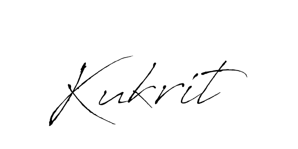 Use a signature maker to create a handwritten signature online. With this signature software, you can design (Antro_Vectra) your own signature for name Kukrit. Kukrit signature style 6 images and pictures png