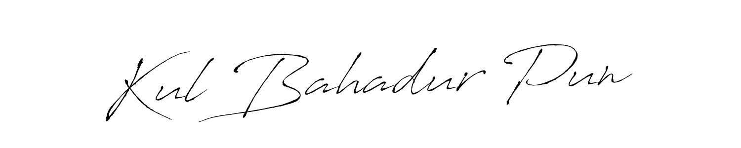 It looks lik you need a new signature style for name Kul Bahadur Pun. Design unique handwritten (Antro_Vectra) signature with our free signature maker in just a few clicks. Kul Bahadur Pun signature style 6 images and pictures png