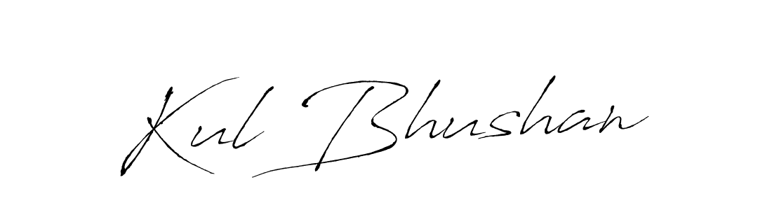 Design your own signature with our free online signature maker. With this signature software, you can create a handwritten (Antro_Vectra) signature for name Kul Bhushan. Kul Bhushan signature style 6 images and pictures png