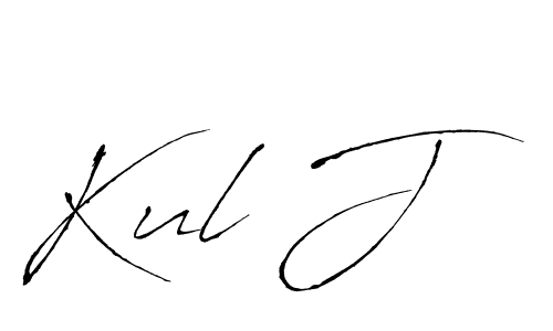 if you are searching for the best signature style for your name Kul J. so please give up your signature search. here we have designed multiple signature styles  using Antro_Vectra. Kul J signature style 6 images and pictures png