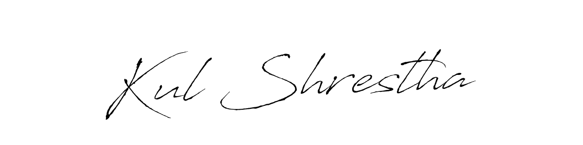 Design your own signature with our free online signature maker. With this signature software, you can create a handwritten (Antro_Vectra) signature for name Kul Shrestha. Kul Shrestha signature style 6 images and pictures png