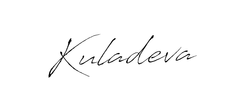 Make a beautiful signature design for name Kuladeva. With this signature (Antro_Vectra) style, you can create a handwritten signature for free. Kuladeva signature style 6 images and pictures png