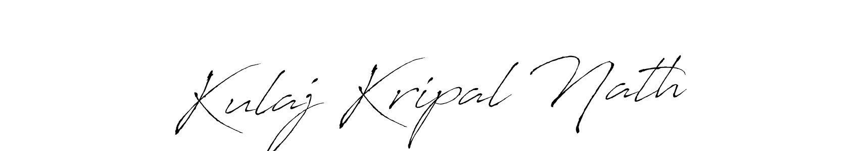 How to make Kulaj Kripal Nath name signature. Use Antro_Vectra style for creating short signs online. This is the latest handwritten sign. Kulaj Kripal Nath signature style 6 images and pictures png
