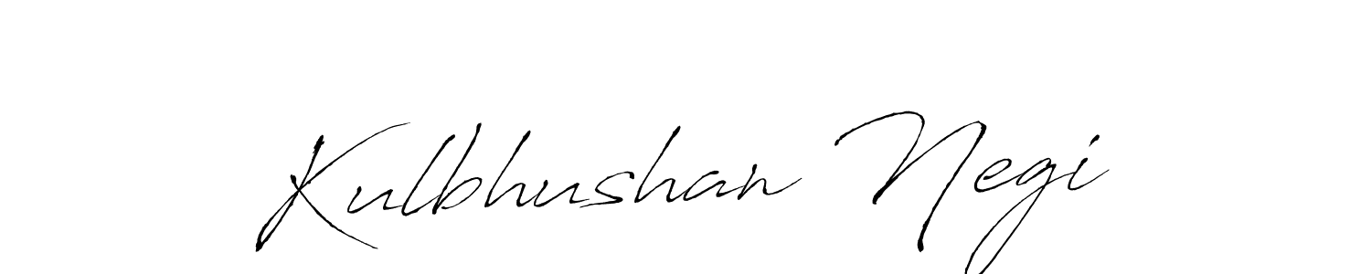 Design your own signature with our free online signature maker. With this signature software, you can create a handwritten (Antro_Vectra) signature for name Kulbhushan Negi. Kulbhushan Negi signature style 6 images and pictures png