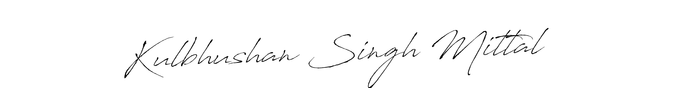 Create a beautiful signature design for name Kulbhushan Singh Mittal. With this signature (Antro_Vectra) fonts, you can make a handwritten signature for free. Kulbhushan Singh Mittal signature style 6 images and pictures png