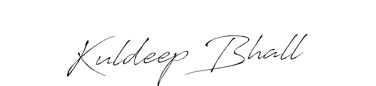 Create a beautiful signature design for name Kuldeep Bhall. With this signature (Antro_Vectra) fonts, you can make a handwritten signature for free. Kuldeep Bhall signature style 6 images and pictures png
