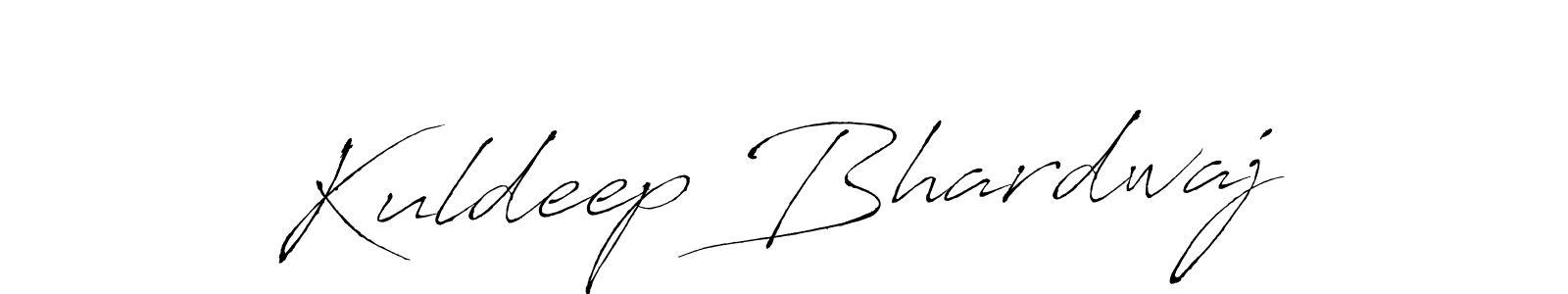How to make Kuldeep Bhardwaj name signature. Use Antro_Vectra style for creating short signs online. This is the latest handwritten sign. Kuldeep Bhardwaj signature style 6 images and pictures png