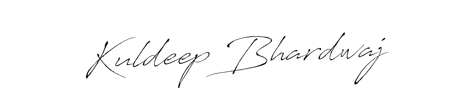 How to make Kuldeep Bhardwaj name signature. Use Antro_Vectra style for creating short signs online. This is the latest handwritten sign. Kuldeep Bhardwaj signature style 6 images and pictures png