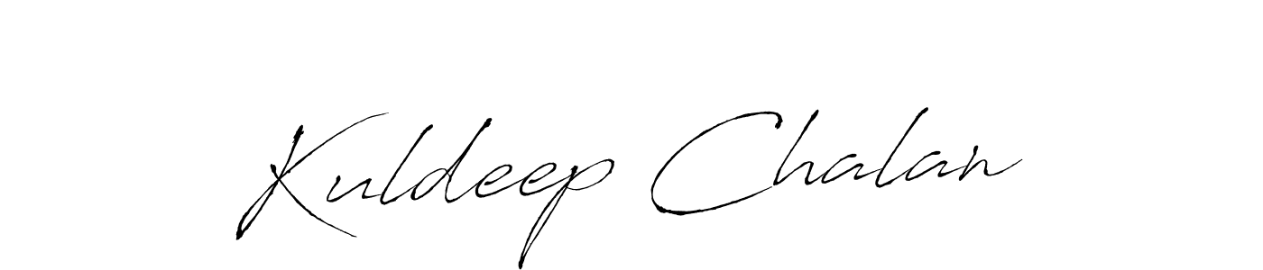 How to make Kuldeep Chalan name signature. Use Antro_Vectra style for creating short signs online. This is the latest handwritten sign. Kuldeep Chalan signature style 6 images and pictures png