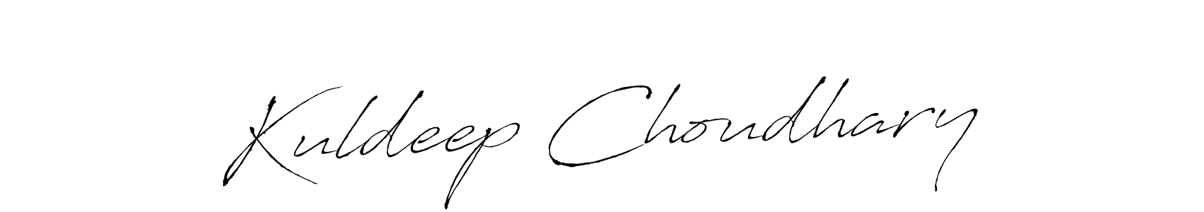 Make a beautiful signature design for name Kuldeep Choudhary. With this signature (Antro_Vectra) style, you can create a handwritten signature for free. Kuldeep Choudhary signature style 6 images and pictures png