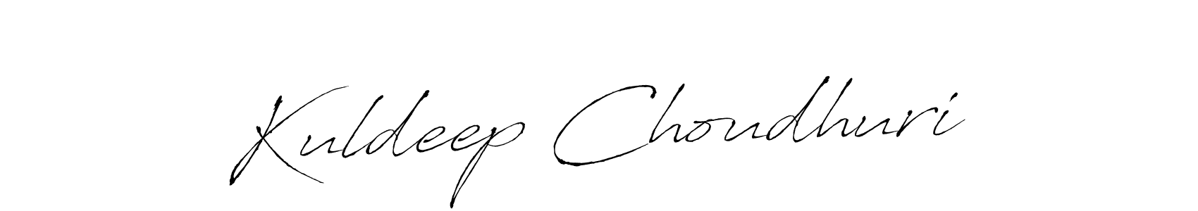 Design your own signature with our free online signature maker. With this signature software, you can create a handwritten (Antro_Vectra) signature for name Kuldeep Choudhuri. Kuldeep Choudhuri signature style 6 images and pictures png