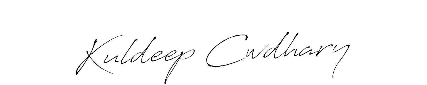 How to make Kuldeep Cwdhary name signature. Use Antro_Vectra style for creating short signs online. This is the latest handwritten sign. Kuldeep Cwdhary signature style 6 images and pictures png