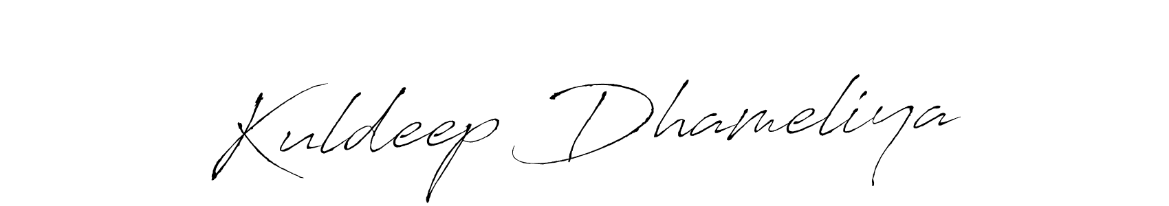 Use a signature maker to create a handwritten signature online. With this signature software, you can design (Antro_Vectra) your own signature for name Kuldeep Dhameliya. Kuldeep Dhameliya signature style 6 images and pictures png