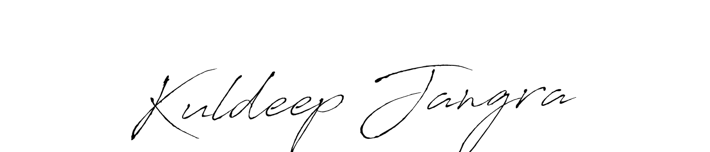 Make a beautiful signature design for name Kuldeep Jangra. With this signature (Antro_Vectra) style, you can create a handwritten signature for free. Kuldeep Jangra signature style 6 images and pictures png