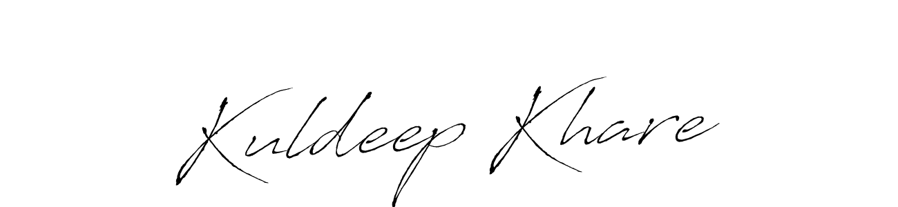 How to make Kuldeep Khare name signature. Use Antro_Vectra style for creating short signs online. This is the latest handwritten sign. Kuldeep Khare signature style 6 images and pictures png