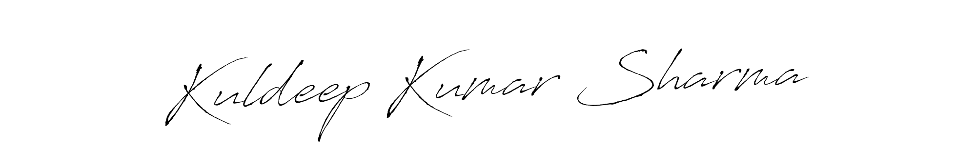 Design your own signature with our free online signature maker. With this signature software, you can create a handwritten (Antro_Vectra) signature for name Kuldeep Kumar Sharma. Kuldeep Kumar Sharma signature style 6 images and pictures png