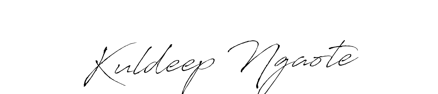 How to make Kuldeep Ngaote name signature. Use Antro_Vectra style for creating short signs online. This is the latest handwritten sign. Kuldeep Ngaote signature style 6 images and pictures png