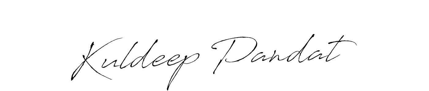 Make a beautiful signature design for name Kuldeep Pandat. With this signature (Antro_Vectra) style, you can create a handwritten signature for free. Kuldeep Pandat signature style 6 images and pictures png