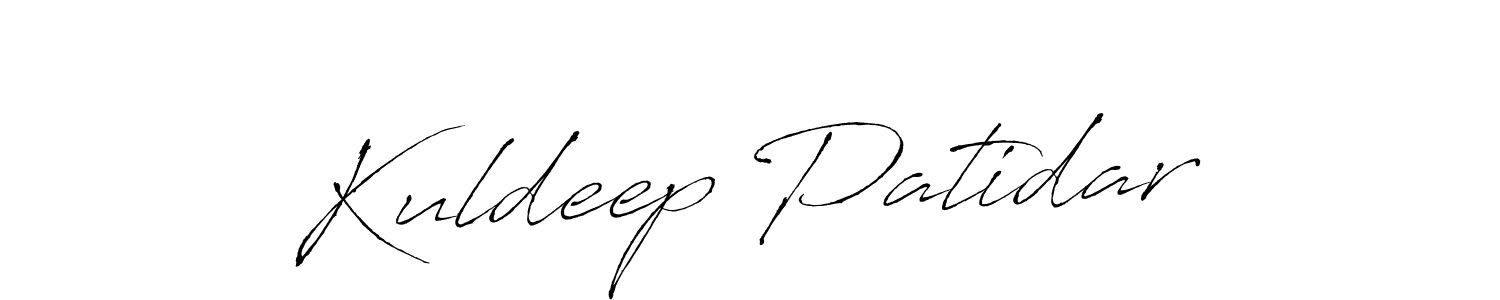 How to make Kuldeep Patidar name signature. Use Antro_Vectra style for creating short signs online. This is the latest handwritten sign. Kuldeep Patidar signature style 6 images and pictures png