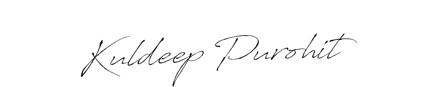 Create a beautiful signature design for name Kuldeep Purohit. With this signature (Antro_Vectra) fonts, you can make a handwritten signature for free. Kuldeep Purohit signature style 6 images and pictures png