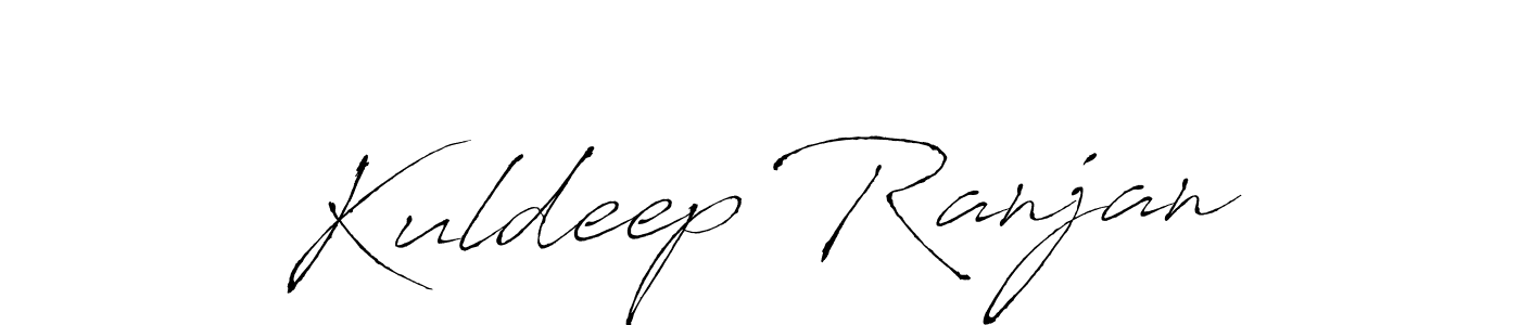 How to make Kuldeep Ranjan name signature. Use Antro_Vectra style for creating short signs online. This is the latest handwritten sign. Kuldeep Ranjan signature style 6 images and pictures png