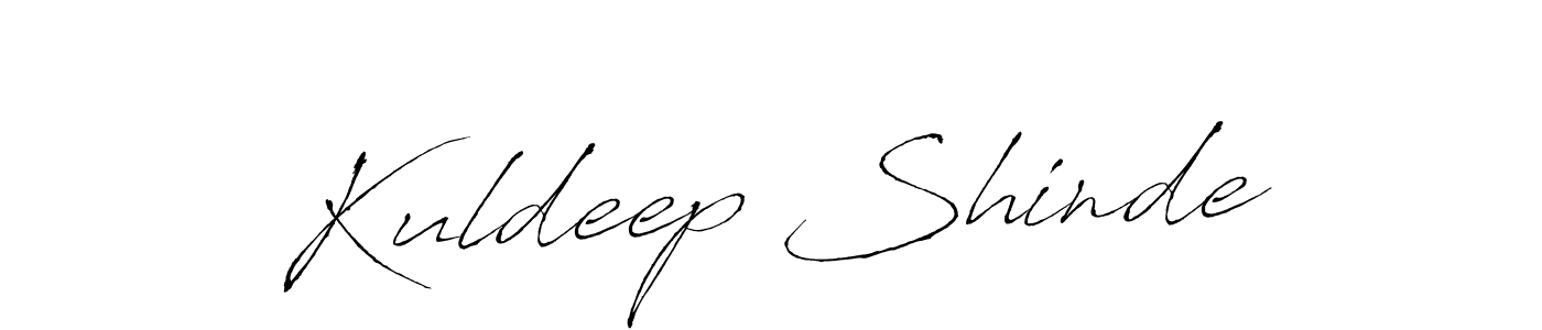Make a beautiful signature design for name Kuldeep Shinde. With this signature (Antro_Vectra) style, you can create a handwritten signature for free. Kuldeep Shinde signature style 6 images and pictures png