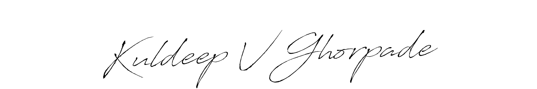 Also we have Kuldeep V Ghorpade name is the best signature style. Create professional handwritten signature collection using Antro_Vectra autograph style. Kuldeep V Ghorpade signature style 6 images and pictures png