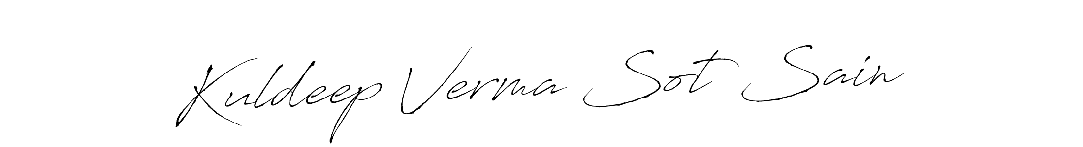 Kuldeep Verma Sot Sain stylish signature style. Best Handwritten Sign (Antro_Vectra) for my name. Handwritten Signature Collection Ideas for my name Kuldeep Verma Sot Sain. Kuldeep Verma Sot Sain signature style 6 images and pictures png