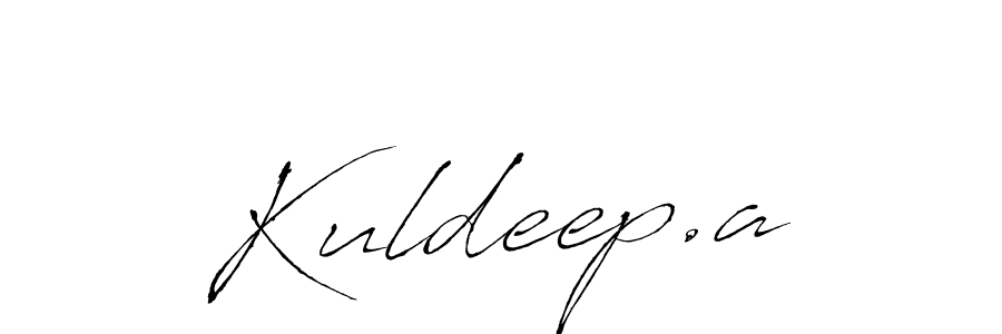 Create a beautiful signature design for name Kuldeep.a. With this signature (Antro_Vectra) fonts, you can make a handwritten signature for free. Kuldeep.a signature style 6 images and pictures png