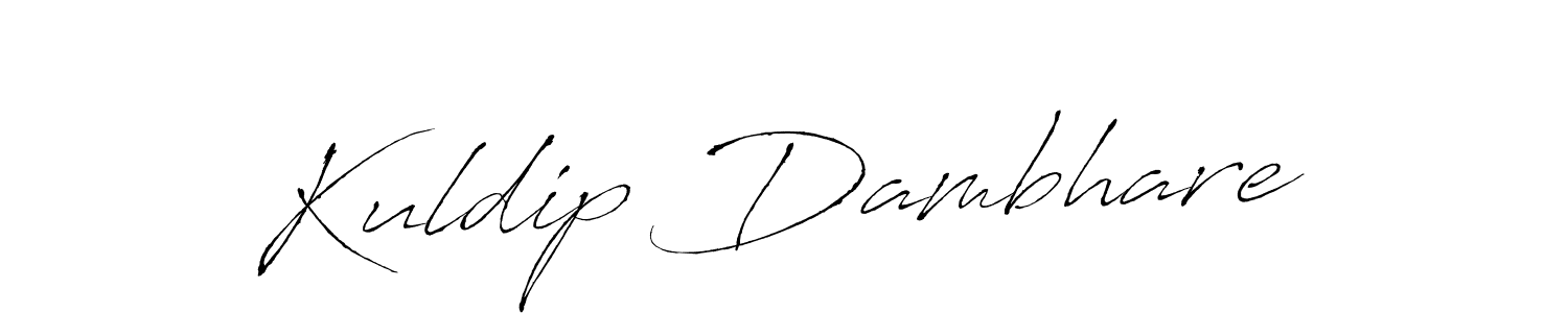 Kuldip Dambhare stylish signature style. Best Handwritten Sign (Antro_Vectra) for my name. Handwritten Signature Collection Ideas for my name Kuldip Dambhare. Kuldip Dambhare signature style 6 images and pictures png