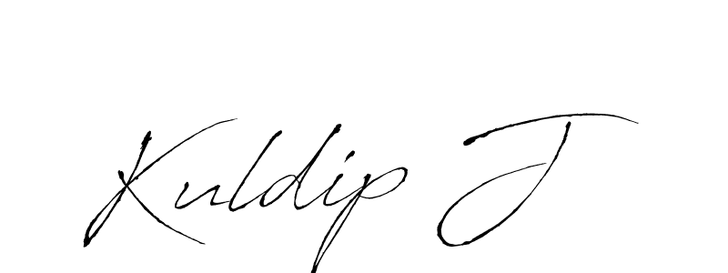 Also we have Kuldip J name is the best signature style. Create professional handwritten signature collection using Antro_Vectra autograph style. Kuldip J signature style 6 images and pictures png