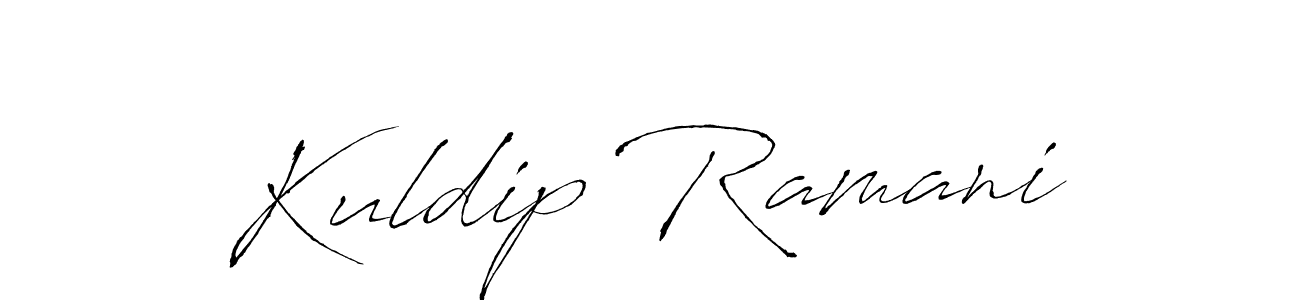 Create a beautiful signature design for name Kuldip Ramani. With this signature (Antro_Vectra) fonts, you can make a handwritten signature for free. Kuldip Ramani signature style 6 images and pictures png