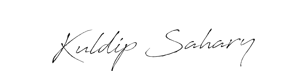 if you are searching for the best signature style for your name Kuldip Sahary. so please give up your signature search. here we have designed multiple signature styles  using Antro_Vectra. Kuldip Sahary signature style 6 images and pictures png