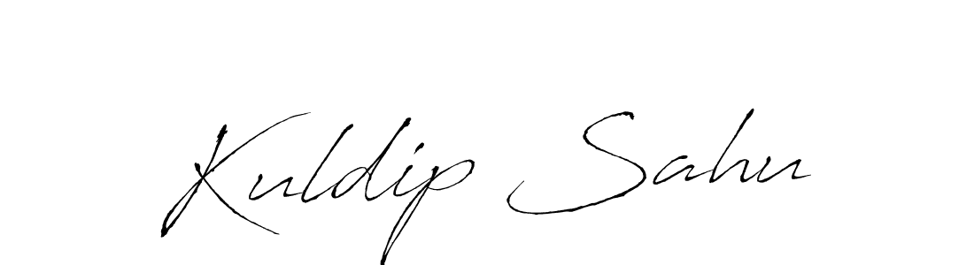 Design your own signature with our free online signature maker. With this signature software, you can create a handwritten (Antro_Vectra) signature for name Kuldip Sahu. Kuldip Sahu signature style 6 images and pictures png