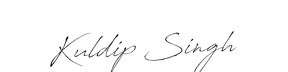 Make a beautiful signature design for name Kuldip Singh. With this signature (Antro_Vectra) style, you can create a handwritten signature for free. Kuldip Singh signature style 6 images and pictures png