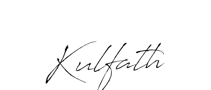 Antro_Vectra is a professional signature style that is perfect for those who want to add a touch of class to their signature. It is also a great choice for those who want to make their signature more unique. Get Kulfath name to fancy signature for free. Kulfath signature style 6 images and pictures png