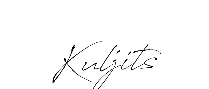 Design your own signature with our free online signature maker. With this signature software, you can create a handwritten (Antro_Vectra) signature for name Kuljits. Kuljits signature style 6 images and pictures png