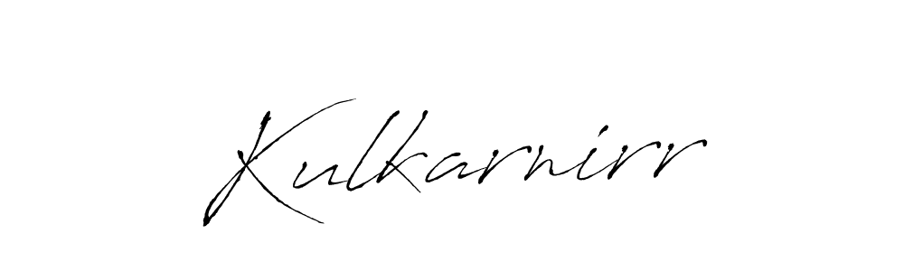 How to make Kulkarnirr signature? Antro_Vectra is a professional autograph style. Create handwritten signature for Kulkarnirr name. Kulkarnirr signature style 6 images and pictures png