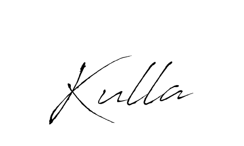 Create a beautiful signature design for name Kulla. With this signature (Antro_Vectra) fonts, you can make a handwritten signature for free. Kulla signature style 6 images and pictures png