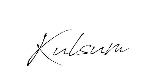 Make a beautiful signature design for name Kulsum. With this signature (Antro_Vectra) style, you can create a handwritten signature for free. Kulsum signature style 6 images and pictures png