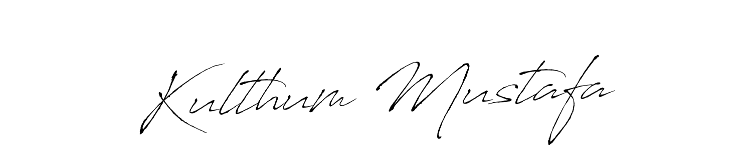 Antro_Vectra is a professional signature style that is perfect for those who want to add a touch of class to their signature. It is also a great choice for those who want to make their signature more unique. Get Kulthum Mustafa name to fancy signature for free. Kulthum Mustafa signature style 6 images and pictures png